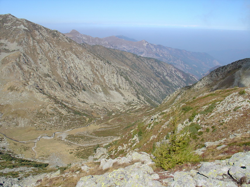 La Val Corsaglia fotografata dalla cima
