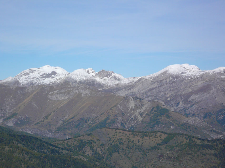 Panorama sul Marguareis e sulla Cima Pian Ballaur