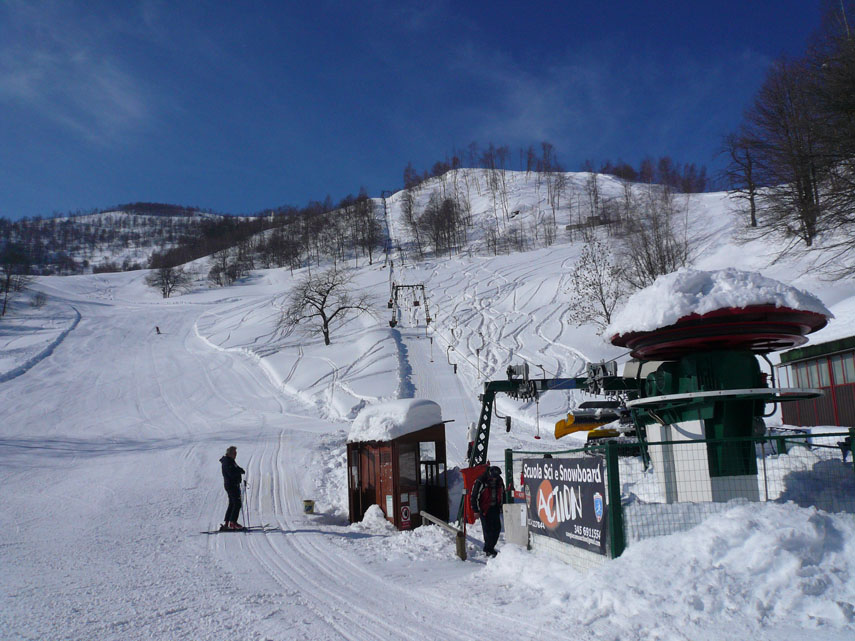 Cardini - Il primo dei tre skilift che portano all'Alpet