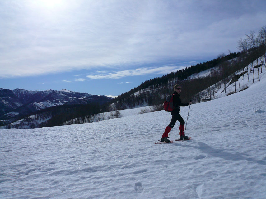 Dai Cardini risaliamo le piste degli skilift Alpet e Pianea