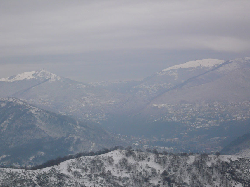 Panorama sulla Val Bisagno dal Diamante